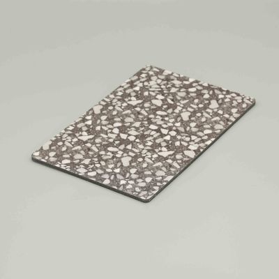1220 X 2440MM Terrazzo Marmo Branco Acp Folha de Sinalização Acp Alumínio Composto