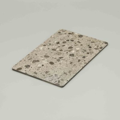 Terrazzo Acp Planilha de Mármore Design Pvdf painel composto de alumínio 4mm 4x8ft