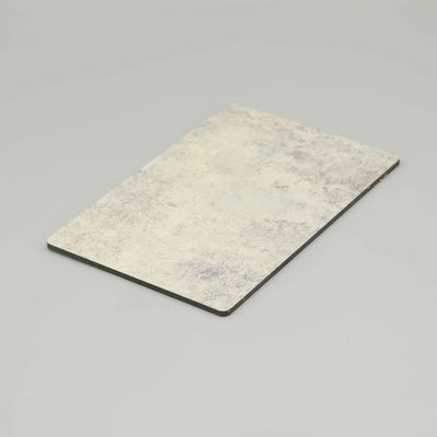 Cimento resistente a arranhões Acp folha de espelho de mármore composto cinza claro 4MM