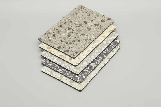 Painel Composto de Alumínio Terrazzo Resistente a Arranhões (1220x2440mm)