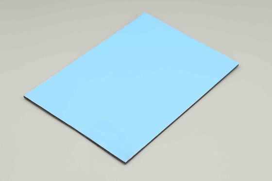 Chapa ACP Azul Céu para Interior Anti-Risco Painel Composto de Alumínio Decoração de Edifícios 4MM Revestimento de Parede Externa 48in X 96in
