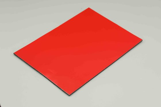 Painel composto de alumínio chinês vermelho PE Resistente à corrosão Escritórios Acp Folha ao ar livre