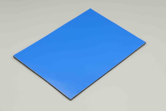 Painel de alumínio composto ignífugo de 4 mm azul-mar (ACP) para revestimento exterior e fachada do edifício