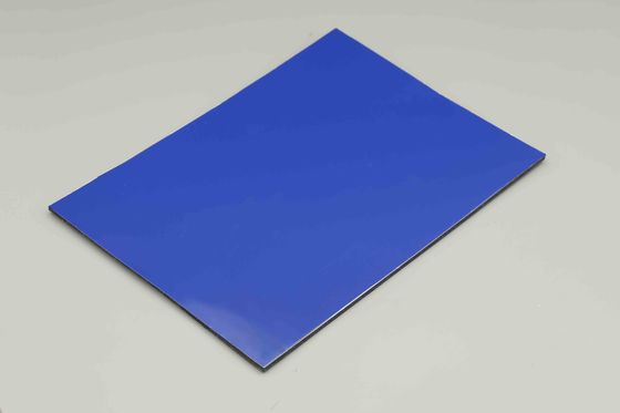 Pvdf revestimento de alumínio UVproof azul escuro Acp folha retardante de fogo leve