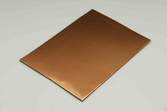 Painel composto de alumínio com espelho refletivo alto para fachada de edifício, fornecedor de folha ACP de 4 mm