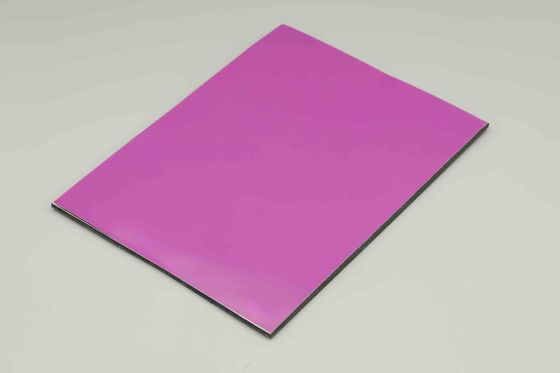 Fornecedor de painéis compostos de alumínio roxo de alta promoção para decoração de edifícios internos e externos 4MM 1.22*2.44m