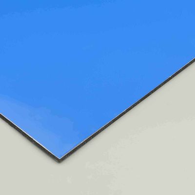 Painel de alumínio composto de PE azul eco-friendly 4mm 6mm resistente a intempéries folha ACM para revestimento exterior e cartaz