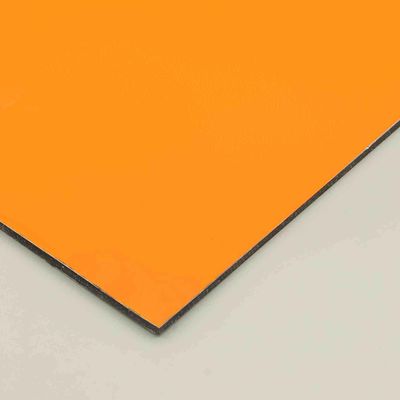 Antibacterial Laranja Acp Revestimento 8x4 Alumínio Folha Composita Acp Folha Exterior Alu Espessura 0,4 cm