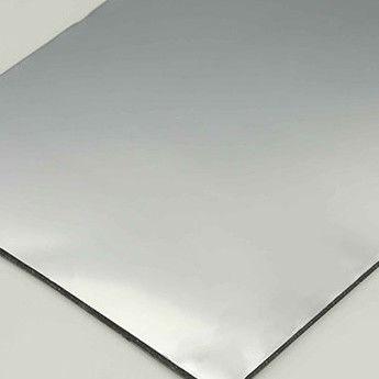 Painel Composto de Alumínio Espelhado Prata 4mm com Revestimento PVDF para Aplicações Interiores e Exteriores