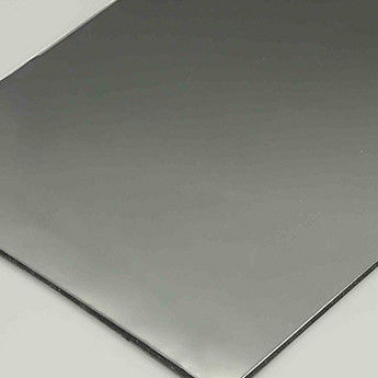 Painel de alumínio composto de espelho preto 4 mm 1220×2440 mm PVDF revestido de folha ACP ignífuga B1