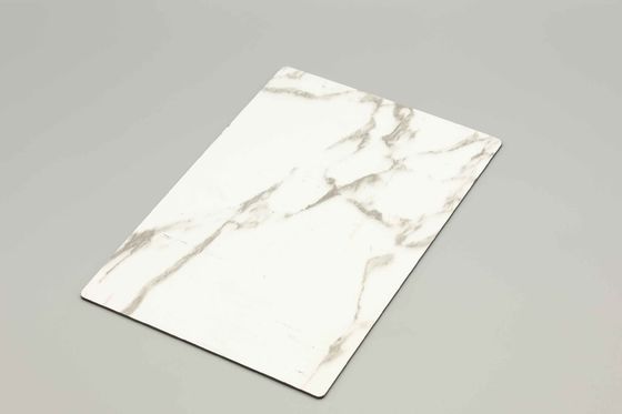 Fabricante de painel composto de alumínio com textura de mármore branco resistente a arranhões 4MM 1.22*2.44m