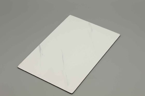 Tipo de mármore JAZZ BLANCO Painel de folha de Acp externo personalizado 3mm 4mm espessura Acp revestimento para casas / edifícios Alumínio pele 0,18mm