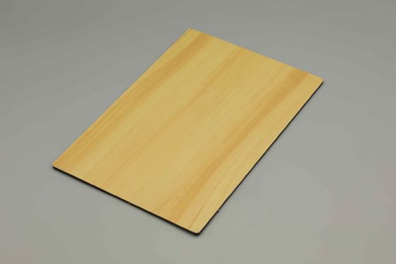Painel composto de alumínio com acabamento em madeira para revestimento de paredes externas | Folha PVDF ACP 1220x2440mm