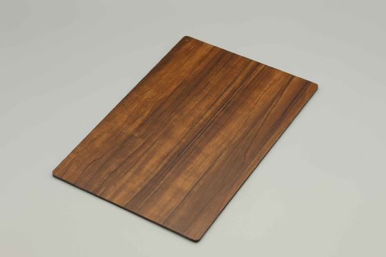 Revestimento PVDF Painéis de alumínio sem arranhões de madeira para design exterior ou interior Painéis compostos de metal de alumínio de 0,4 cm