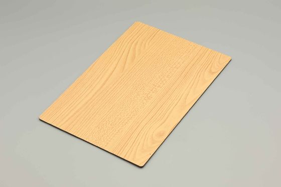 Pe Pvdf revestimento de madeira de alumínio painel composto 3 mm Acp folha para exterior