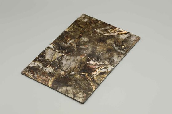 Anti painel composto de alumínio do Acp do mármore da propaganda do terraço de Pvdf do risco para construir paredes exteriores e painéis de parede interiores do revestimento