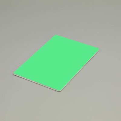 Painéis de alumínio ignífugo em folha de Acp verde claro Painéis compostos ignífugos