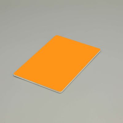 Revestimento externo à prova de fogo de painel de alumínio composto de HDPE laranja com capacidade de ignição de grau B1