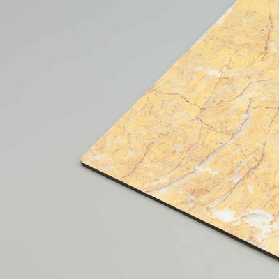Painel Composto de Alumínio Mármore 4mm | Chapa ACP Resistente a Arranhões para Revestimento de Paredes Internas e Externas