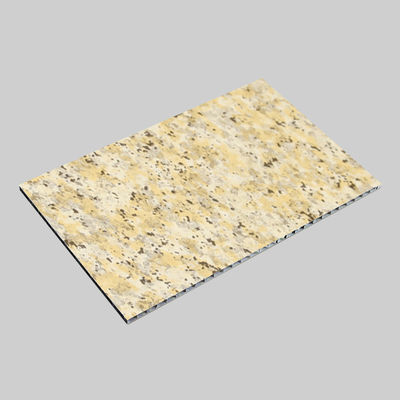 Painel de núcleo amarelo de  de alumínio 244cm painéis de granito de alumínio  4x8