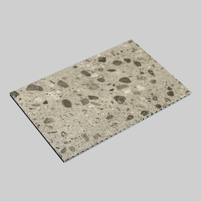 Anti-Cratch Dark Terrazzo Aluminum  Board 3MM revestimento de parede exterior 1,22 x 2,44m