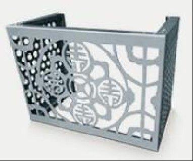 Capuz de cobertura para equipamentos externos Anti-multiple Erosão desenhos florais Alumínio fachada anodizada revestida instalação de parede exterior anti-estática