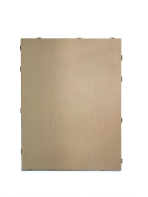 Painel de alumínio de madeira com fluorocarbono revestido para durabilidade da parede da fachada e resistência às intempéries liso liso