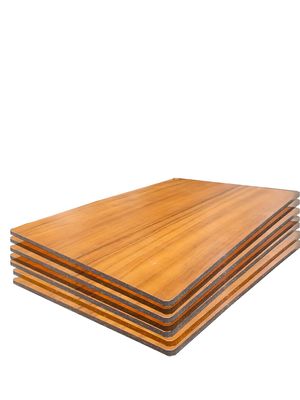 Pele de alumínio 0,20 mm 4 mm Acp Bela aparência Grão de madeira tocando painel composto de alumínio para a parede de sinalização