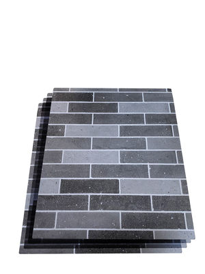 Tipo de mármore Alushang Cinza escura Terrazzo Cor Decorado Acp Exterior Acp Escritórios Parede 3mm Espessura Acp Revestimento Para Casas / Edifícios Alumínio Pele 0,12mm