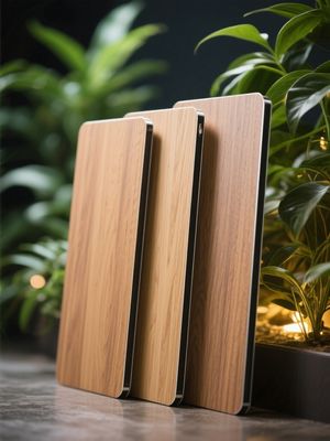 Folheado de Madeira FR Painéis de Chapa Composta de Alumínio ACP Exterior Amplo Ripado Revestimento para Portões